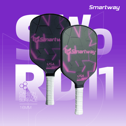 SMARTWAY Best Pickleball Rackets T700 Carbon Fiber SWORD 11-2 Pickleball Racket Set (2 Pack)