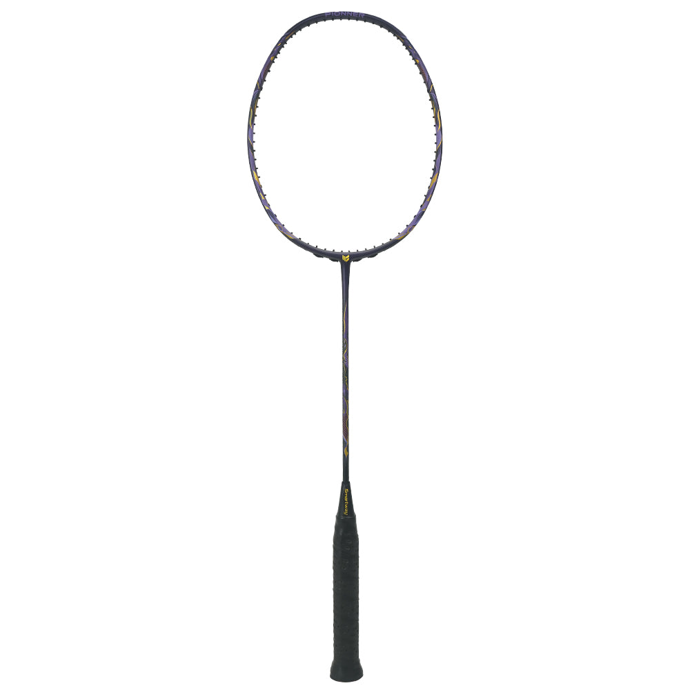 SMARTWAY-Pioneer 46T Carbon Fiber Head Light Professional Badminton Racket 3UG5 Best Badminton Racket-Gold